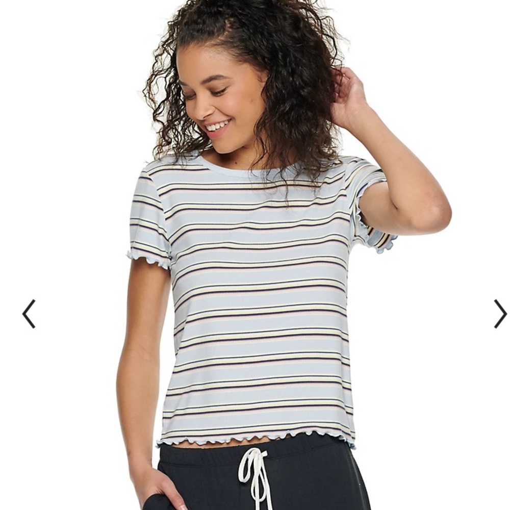 *SOLD* SO Striped Baby Blue T-Shirt